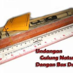 Cetak Undangan Gulung Daun