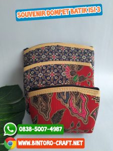 souvenir dompet batik isi 3 murah
